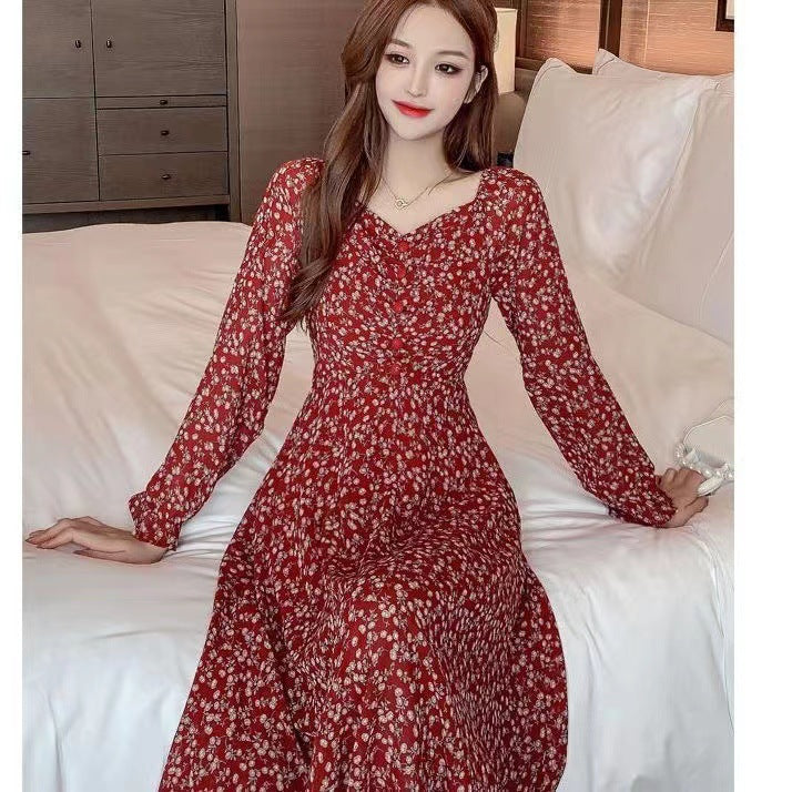 Éden Floral V-Neck Dress