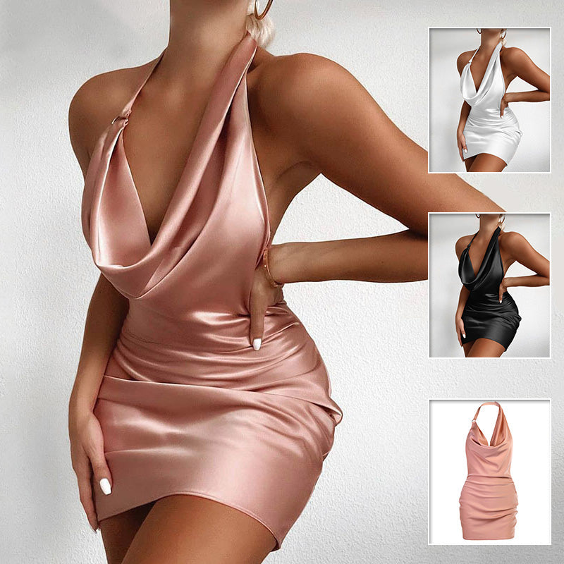 Clair Satin Mini Dress