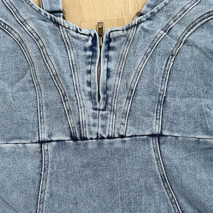 Denim Pinafore Dress