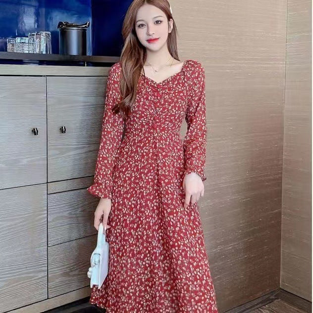 Éden Floral V-Neck Dress