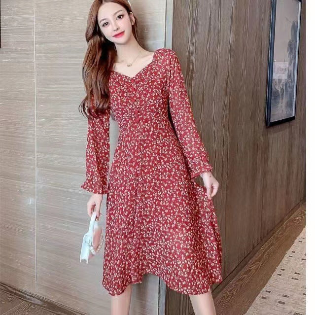 Éden Floral V-Neck Dress